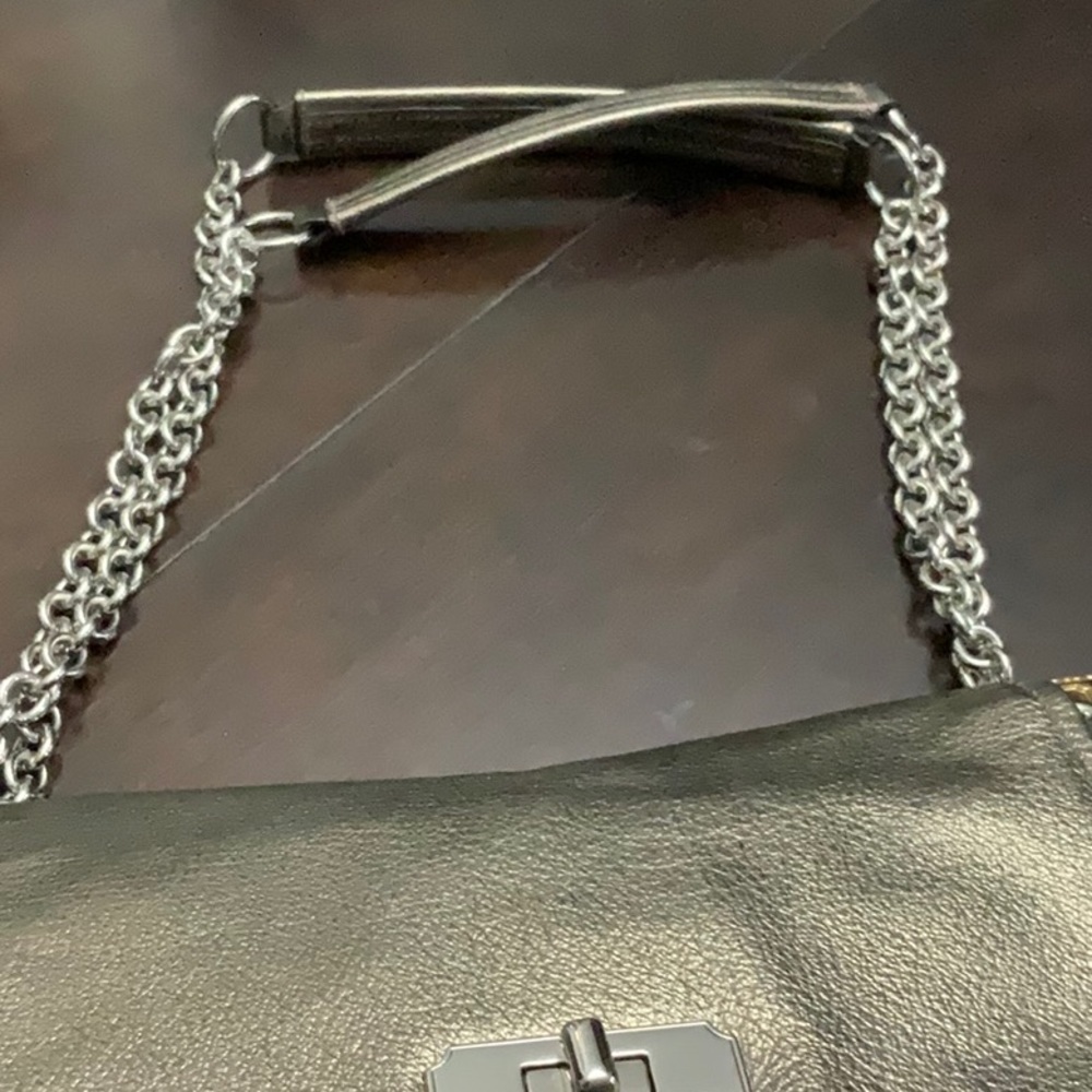 Coach Metallic Silver Crossbody Shoulder Bag - Picture 10 of 11
